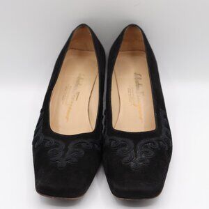Salvatore Ferragamo Boutique Suede Pumps Size 8-1/2